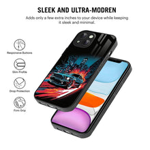 Bornstud 2D Glass Printed Car iPhone 13 Back Cover - Stylish & Durable Case - Bornstud