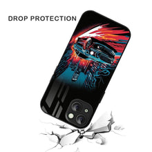 Bornstud 2D Glass Printed Car iPhone 14 Plus Back Cover - Stylish & Durable Case - Bornstud