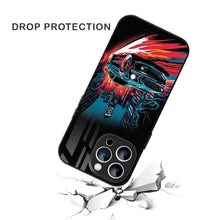 Bornstud 2D Glass Printed Car iPhone 15 Pro MAX Back Cover - Stylish & Durable Case - Bornstud