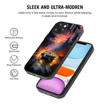 Bornstud 2D Glass Printed Car iPhone 13 Back Cover - Sleek & Tough Mobile Case - Bornstud