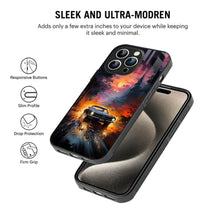 Bornstud 2D Glass Printed Car iPhone 14 Pro Back Cover - Sleek & Tough Mobile Case - Bornstud