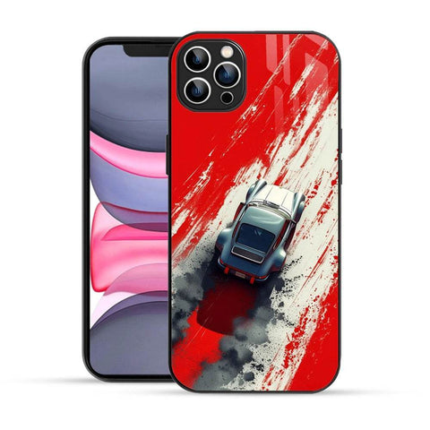 Bornstud Bold 2D Glass Car Design iPhone 12 Pro Case - Sleek Armor for Your Phone - Bornstud