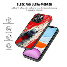 Bornstud 2D Glass Car Design iPhone Back Cover - The Perfect Balance of Style & Strength - Bornstud