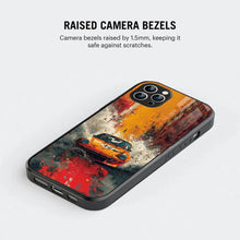 Bornstud 2D Glass Car Design iPhone Back Cover – Drive Style, Embrace Protection - Bornstud