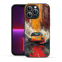 Bornstud 2D Glass Car Design iPhone Back Cover – Drive Style, Embrace Protection - Bornstud