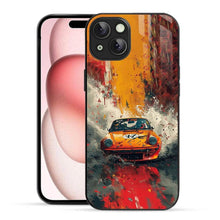 Bornstud 2D Glass Car Design iPhone Back Cover – Drive Style, Embrace Protection - Bornstud