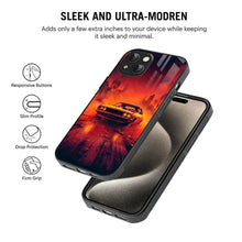 Bornstud 2D Glass MUSTANG-001 Print iPhone 15 Plus Cover – Eye-Catching & Strong - Bornstud