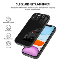 Bornstud 2D Glass SUPRA 003 Print iPhone 13 Back Cover – Unique Design - Bornstud