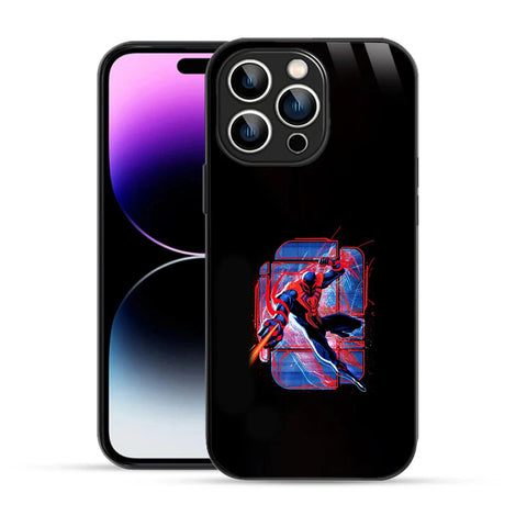 Bornstud Neon Spider Hero Action Printed Case for iPhone 14 Pro