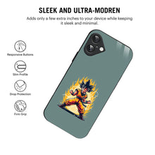 Bornstud Super Saiyan Power Anime Printed Case for iPhone 16 Plus