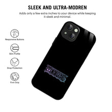 Bornstud One Piece Minimalist Logo Printed Case for iPhone 15