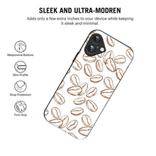Bornstud Coffee Beans Aesthetic Printed Case for iPhone 16