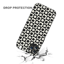 Bornstud Retro Floral Checkered Printed Case for iPhone 12 Pro
