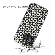 Bornstud Retro Floral Checkered Printed Case for iPhone 13 Pro
