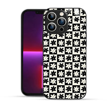 Bornstud Retro Floral Checkered Printed Case for iPhone 13 Pro Max