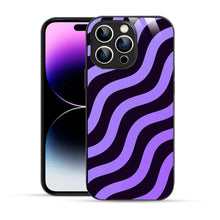 Bornstud Wavy Purple Aesthetic Printed Case for iPhone 14 Pro Max