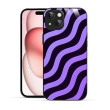 Bornstud Wavy Purple Aesthetic Printed Case for iPhone 15 Plus