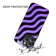 Bornstud Wavy Purple Aesthetic Printed Case for iPhone 15 Pro