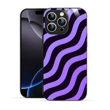Bornstud Wavy Purple Aesthetic Printed Case for iPhone 16 Pro Max
