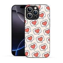 Bornstud Cute Heart Speech Bubble Aesthetic Printed Case for iPhone 16 Pro