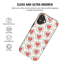 Bornstud Cute Heart Speech Bubble Aesthetic Printed Case for iPhone 16