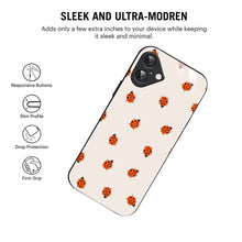 Bornstud Cute Ladybug Pattern Printed Case for iPhone 16