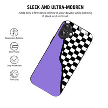 Bornstud Retro Checkerboard Aesthetic Printed Case for iPhone 16 Plus
