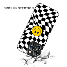 Bornstud Wavy Smile Check Printed Case for iPhone 16 Pro Max