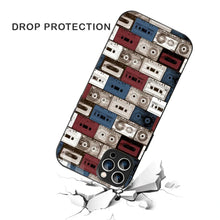 Bornstud Retro Tape Stack Printed Case for iPhone 12 Pro