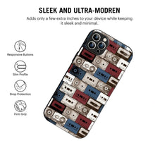 Bornstud Retro Tape Stack Printed Case for iPhone 12 Pro