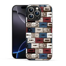 Bornstud Retro Tape Stack Printed Case for iPhone 16 Pro Max