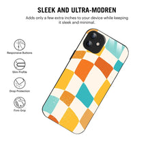 Bornstud Retro Checkerboard Printed Case for iPhone 12