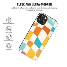 Bornstud Retro Checkerboard Printed Case for iPhone 14