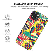 Bornstud Vibrant Hot Air Balloons Printed Case for iPhone 15 Plus