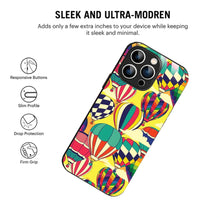 Bornstud Vibrant Hot Air Balloons Printed Case for iPhone 15 Pro Max