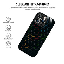 Bornstud Neon Hive Printed Case for iPhone 15 Pro