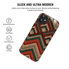 Bornstud Cozy Knit Chevron Printed Case for iPhone 11