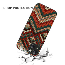 Bornstud Cozy Knit Chevron Printed Case for iPhone 15 Plus