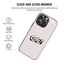 Bornstud Oops! Minimalist Printed Case for iPhone 14 Pro Max