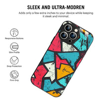 Bornstud Urban Shards Multi-Color Printed Case for iPhone 14 Pro