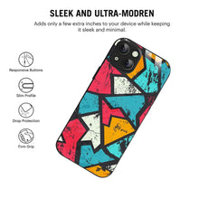 Bornstud Urban Shards Multi-Color Printed Case for iPhone 15