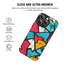 Bornstud Urban Shards Multi-Color Printed Case for iPhone 16 Pro