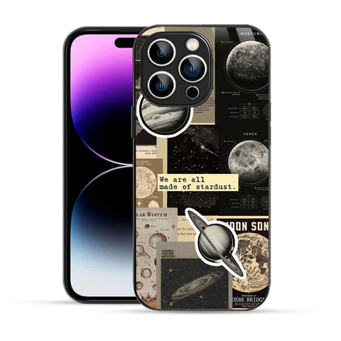 Bornstud Galaxy Solar collage Printed Case for iPhone 14 Pro