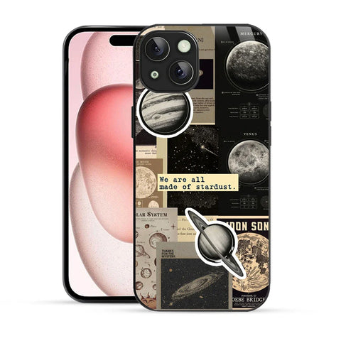 Bornstud Galaxy Solar collage Printed Case for iPhone 15 Plus