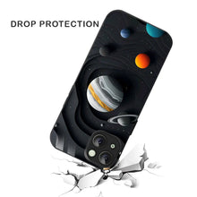 Bornstud Galaxy Solar collage Black Printed Case for iPhone 15
