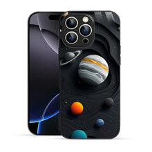 Bornstud Galaxy Solar collage Black Printed Case for iPhone 16 Pro