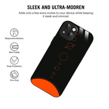 Bornstud Galaxy Solar collage Black & Red Printed Case for iPhone 15