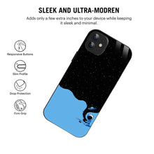 Bornstud Galaxy Astronouts blue Printed Case for iPhone 12