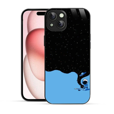 Bornstud Galaxy Astronouts blue Printed Case for iPhone 15 Plus