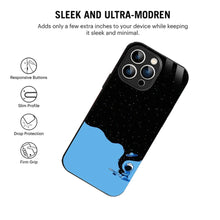 Bornstud Galaxy Astronouts blue Printed Case for iPhone 15 Pro